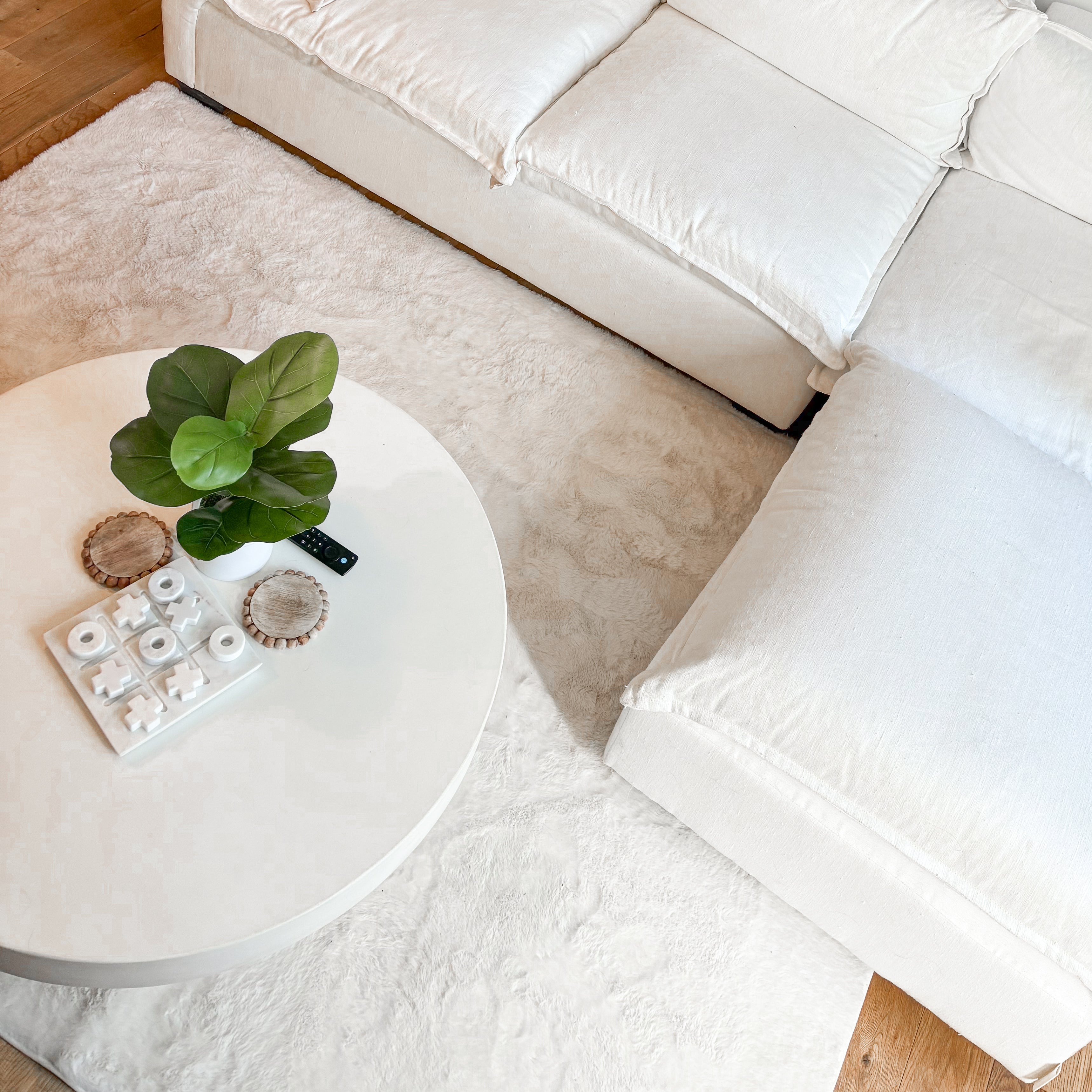 How to Style a Faux Fur Rug