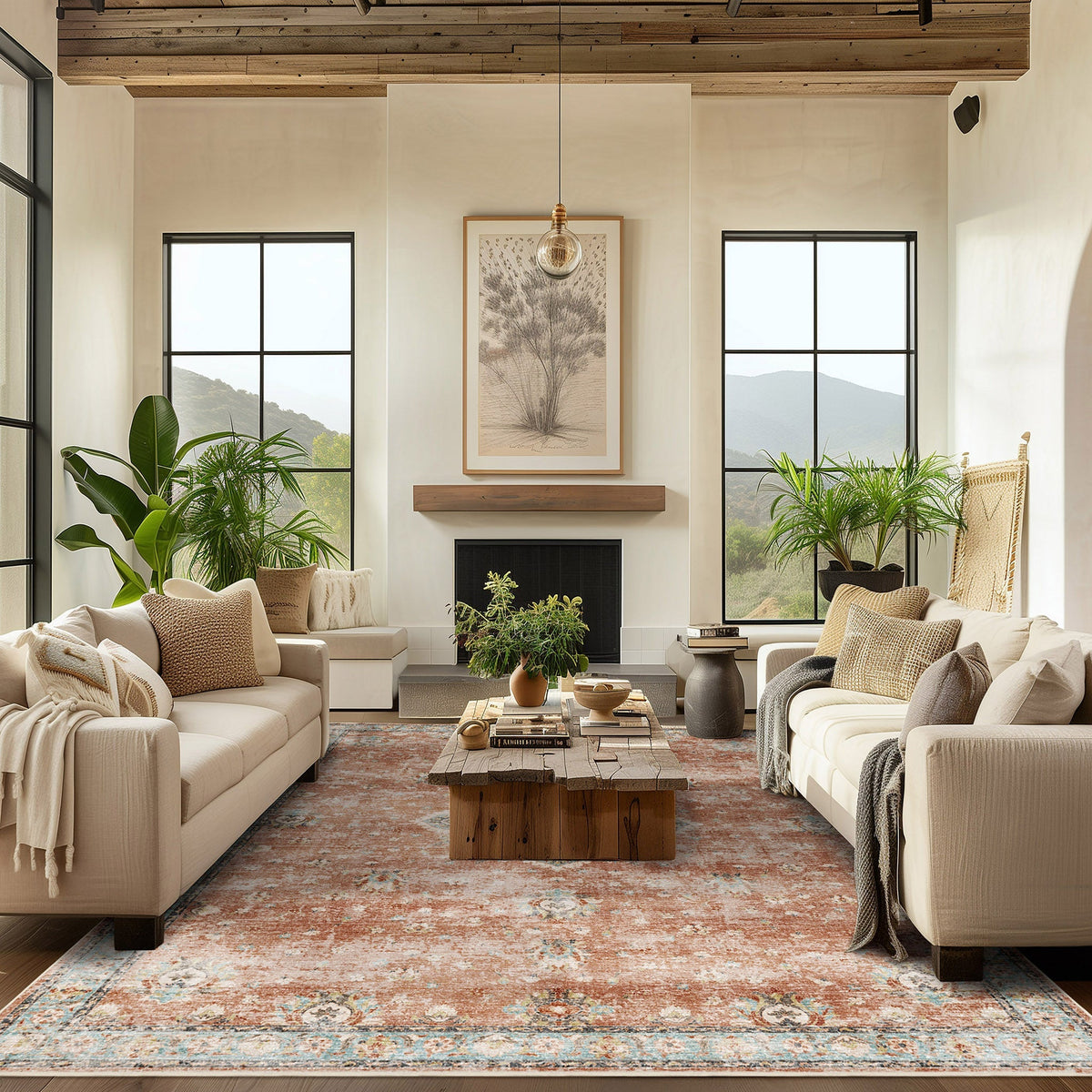 Shiraz - Terracotta/Sky